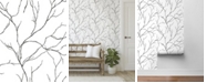 NextWall Delicate Branches Peel and Stick Wallpaper